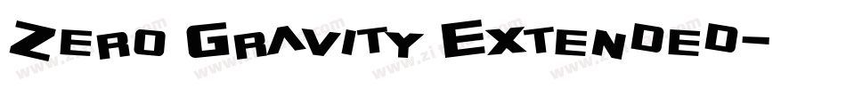 Zero Gravity Extended字体转换